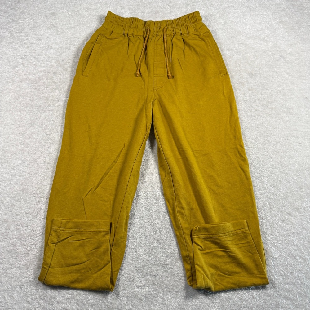 Street Scenes Joggers Womens L Mustard Yellow Cotton Drawstring Sweatpants New‎